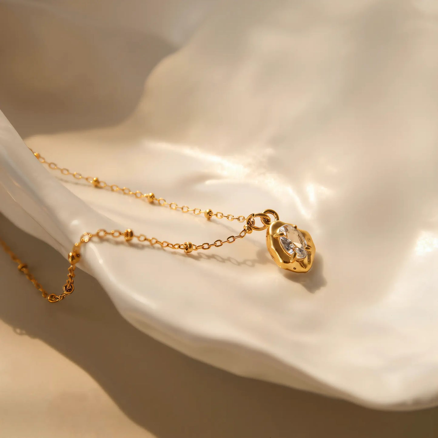 Embedded Gemstone Necklace 1