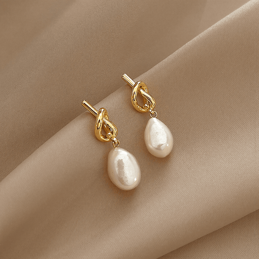 Gold_Baroque_Pearl_Earrings_3 - Li’s Jewelry