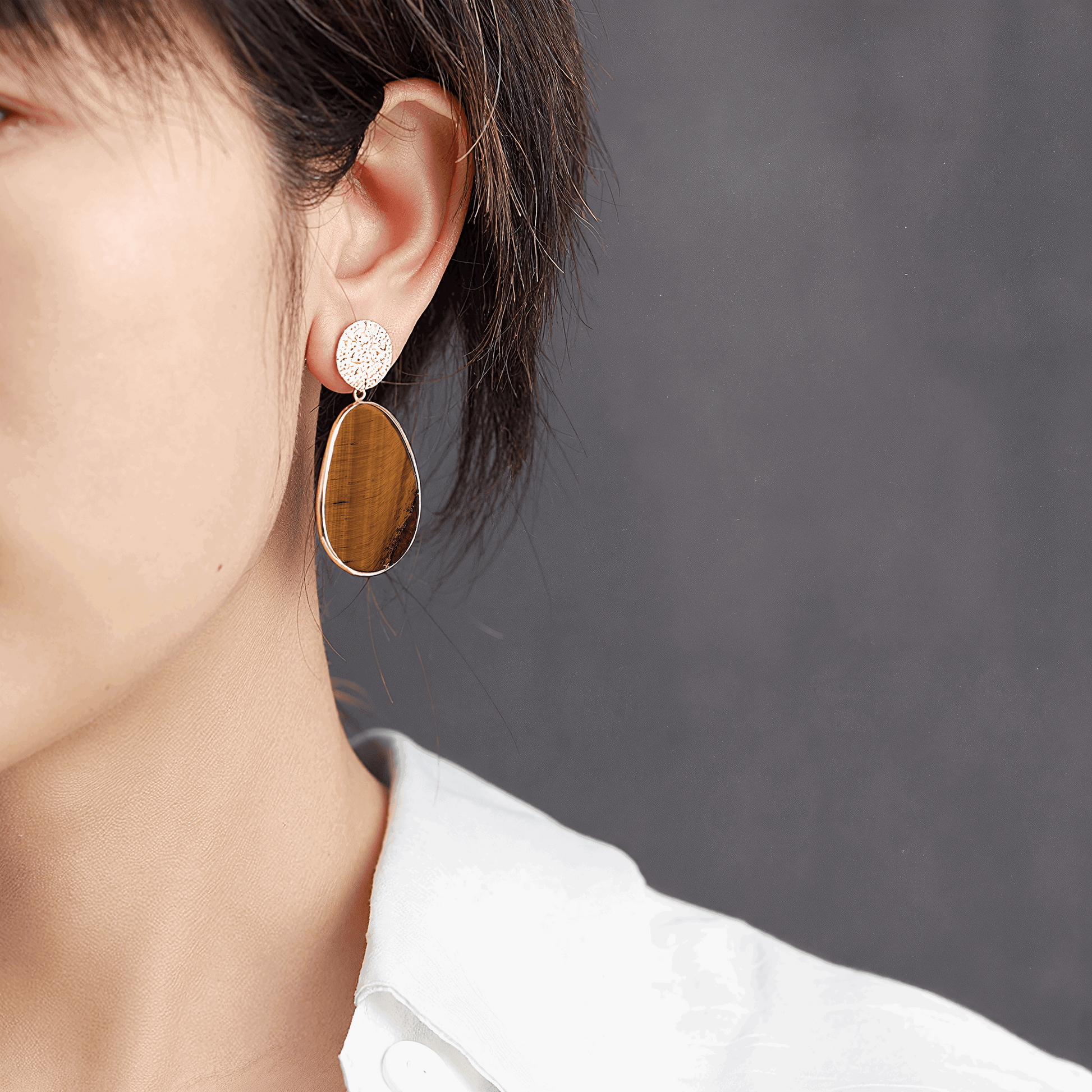 Brown_stone_Earring_2 - Li’s Jewelry