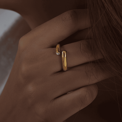 Gemstone_wrap_ring_gold_3 - Li’s Jewelry