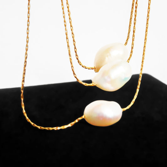 Pearl Solitaire Necklace 1
